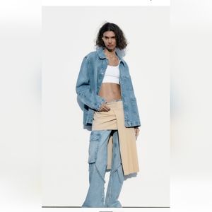 Oversized Zara denim jacket,size XS